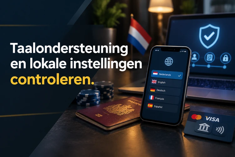 Taalondersteuning en lokale instellingen controleren
