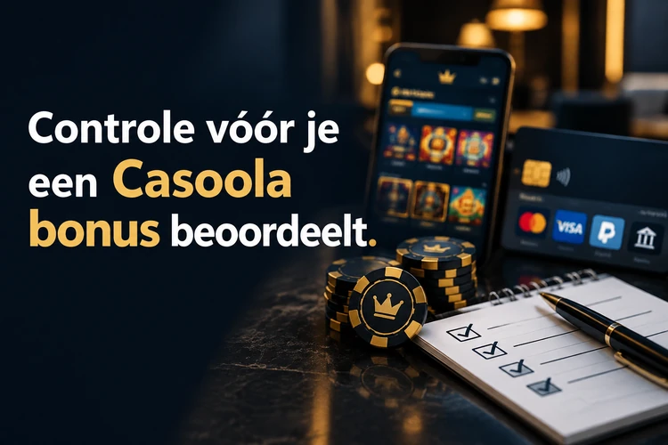 Controle vóór je een Casoola bonus beoordeelt