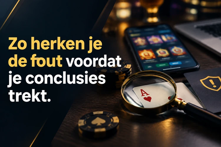 Zo herken je de fout voordat je conclusies trekt