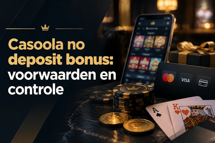 Casoola no deposit bonus: voorwaarden en controle