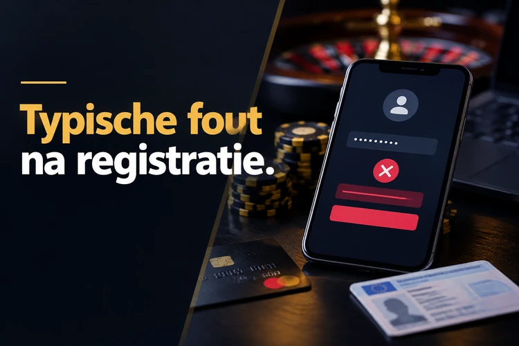 Typische fout na registratie