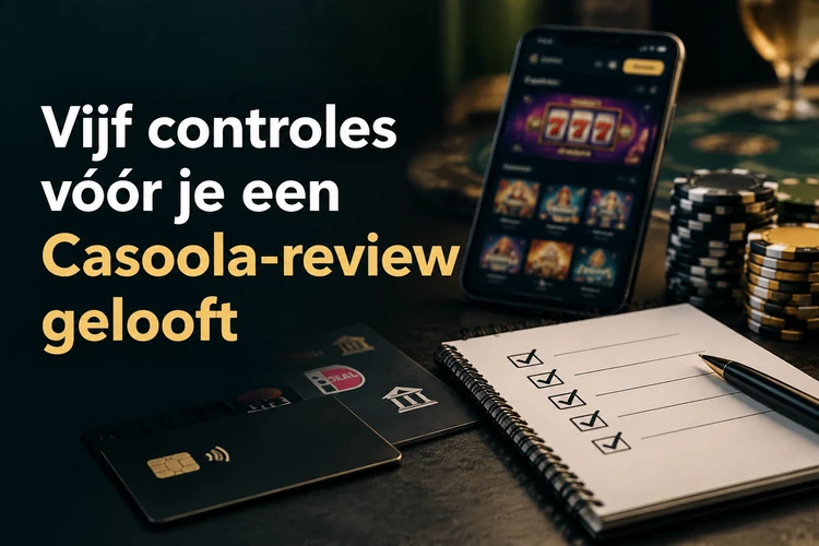 Vijf controles vóór je een Casoola-review gelooft